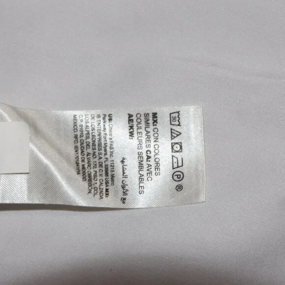 White House Black Market Sleeveless White/Pink Floral Blouse Women's Size 14 - Picture 8 of 12